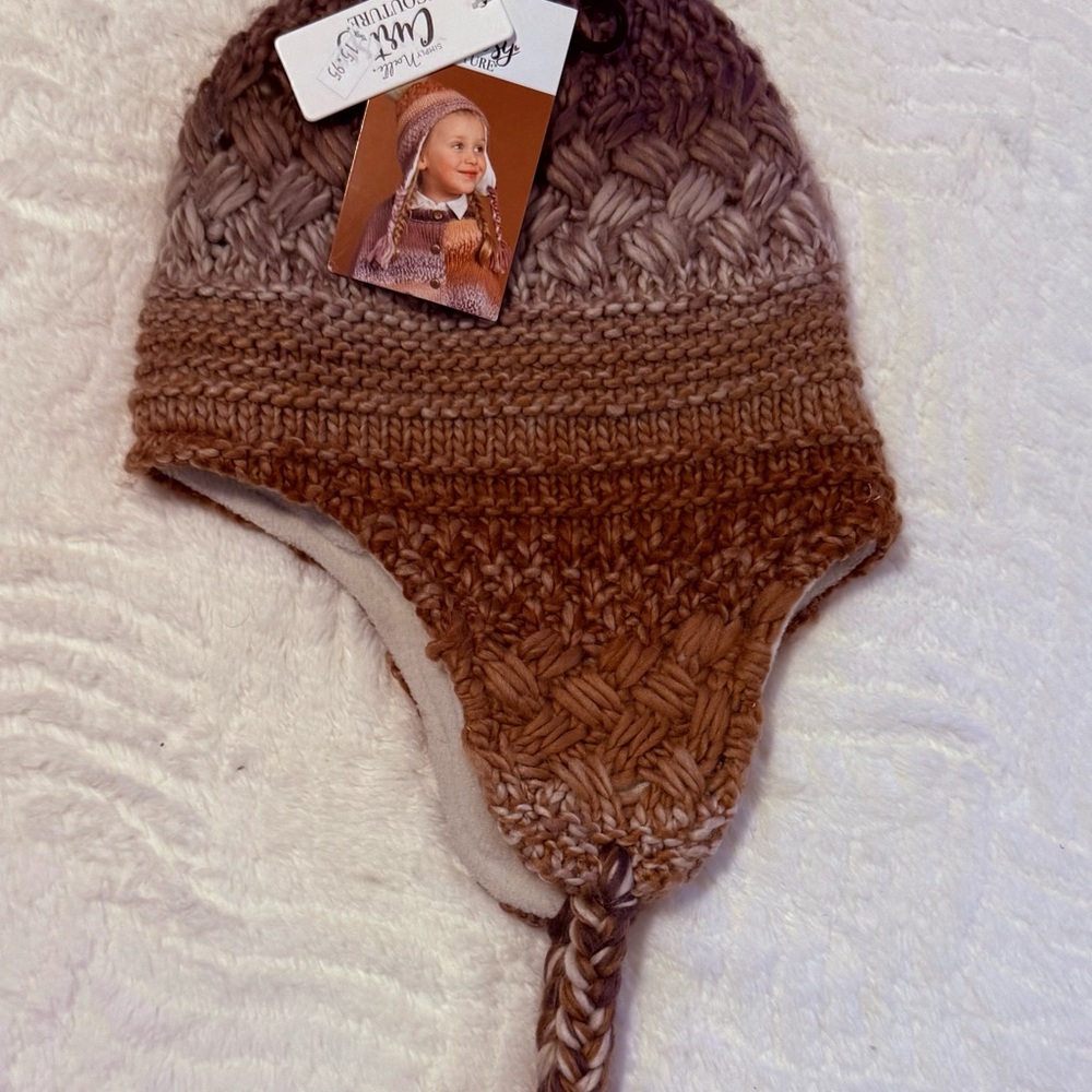 Simply Noelle Brown and Tan Kids Hat